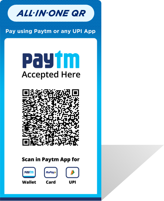 Accept Payments With Paytm All In One Qr 5930