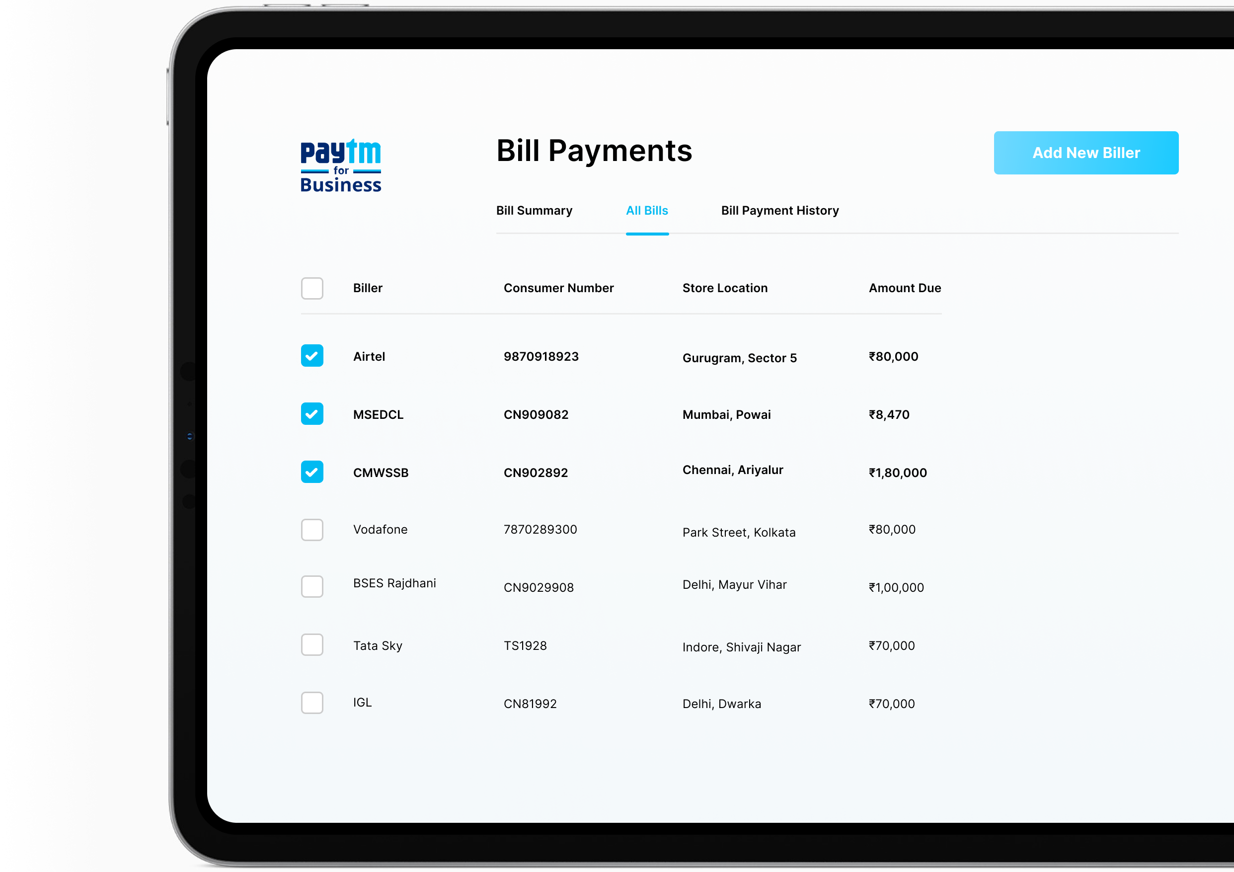 Enterprise Utility Bill Payments Manage Stores & Pay Corporate Bills