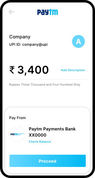 UPI app Screen