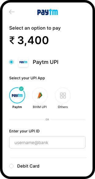 UPI app Screen